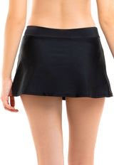 Black skirt bikini briefs