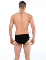 Black swimsuit for men