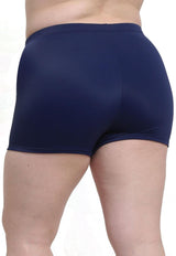 Blue lycra hot pants bikini