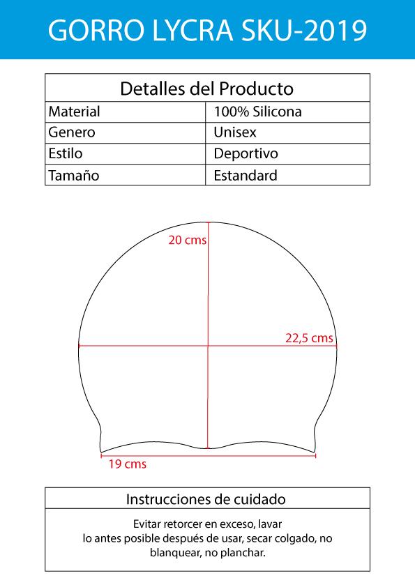 Gorro de natación de silicona negro