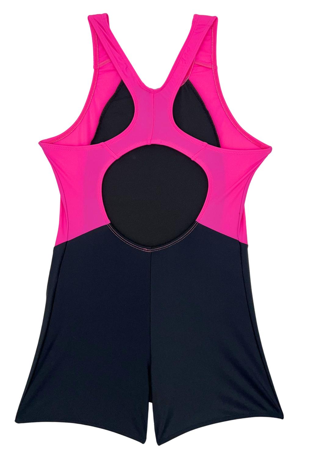 Enterito niña pierna corta fucsia