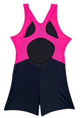 Enterito niña pierna corta fucsia