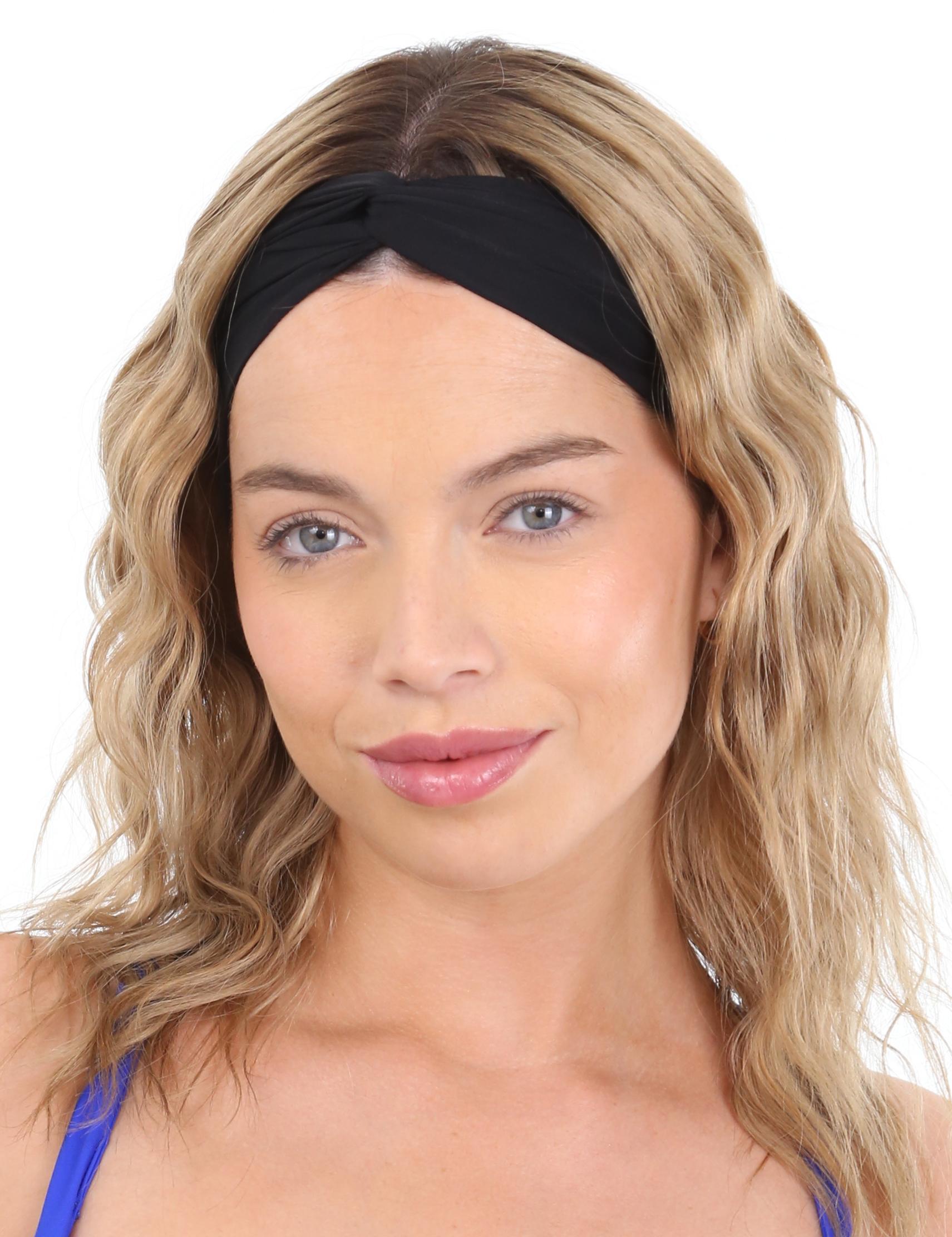 Cintillo de lycra negro