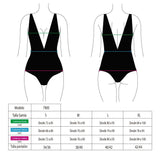 Traje de baño con textura negro