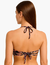 Printed sheer bikini