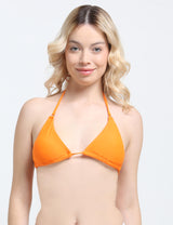 Bikini triangulo amarras naranja