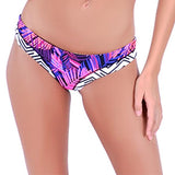 Bikini calzón colales estampado morado