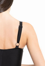 Traje de baño reductor copa grande negro