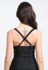 Polera tankini amarras estampado azul