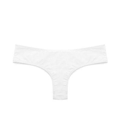 Bikini calzón culote tanga color blanco