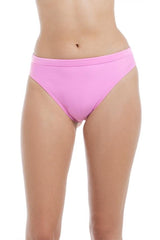 Bikini calzón alto con pretina morado