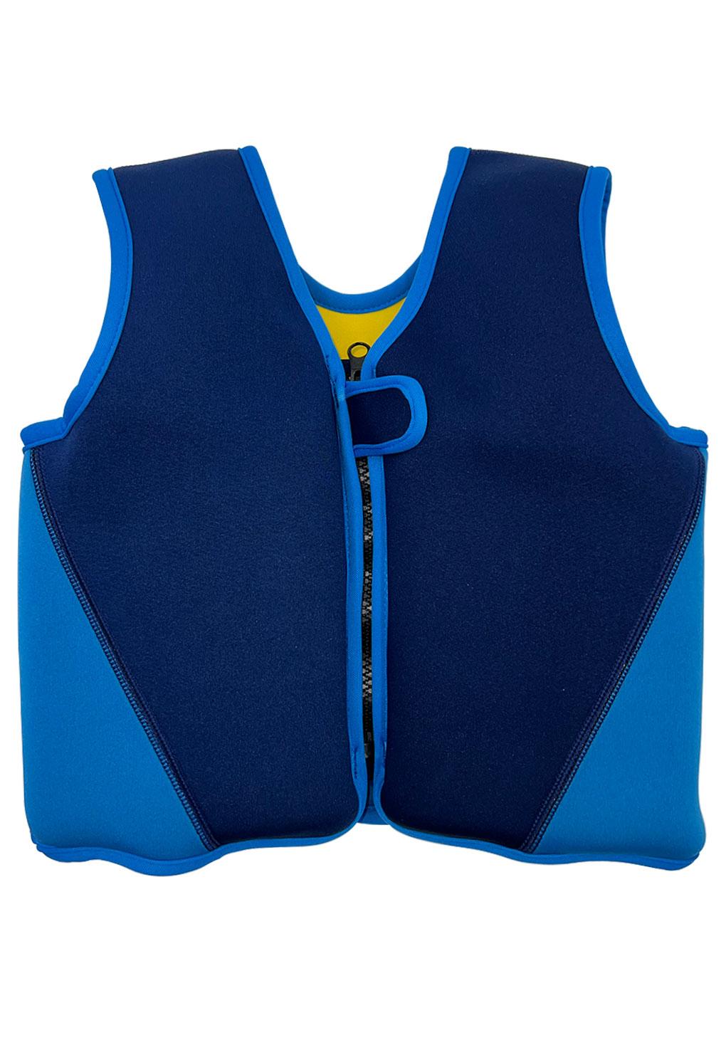 Chaqueta flotador azul niño