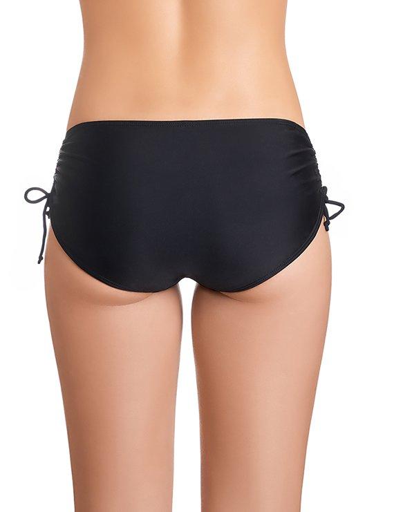 Bikini calzón ajustable caderas negro