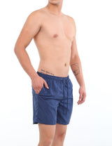 Men's long blue shorts