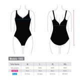 Traje de Baño Deportivo Verde Ajuste Perfecto Corte Espalda en V