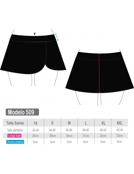 Blue print skirt bikini briefs