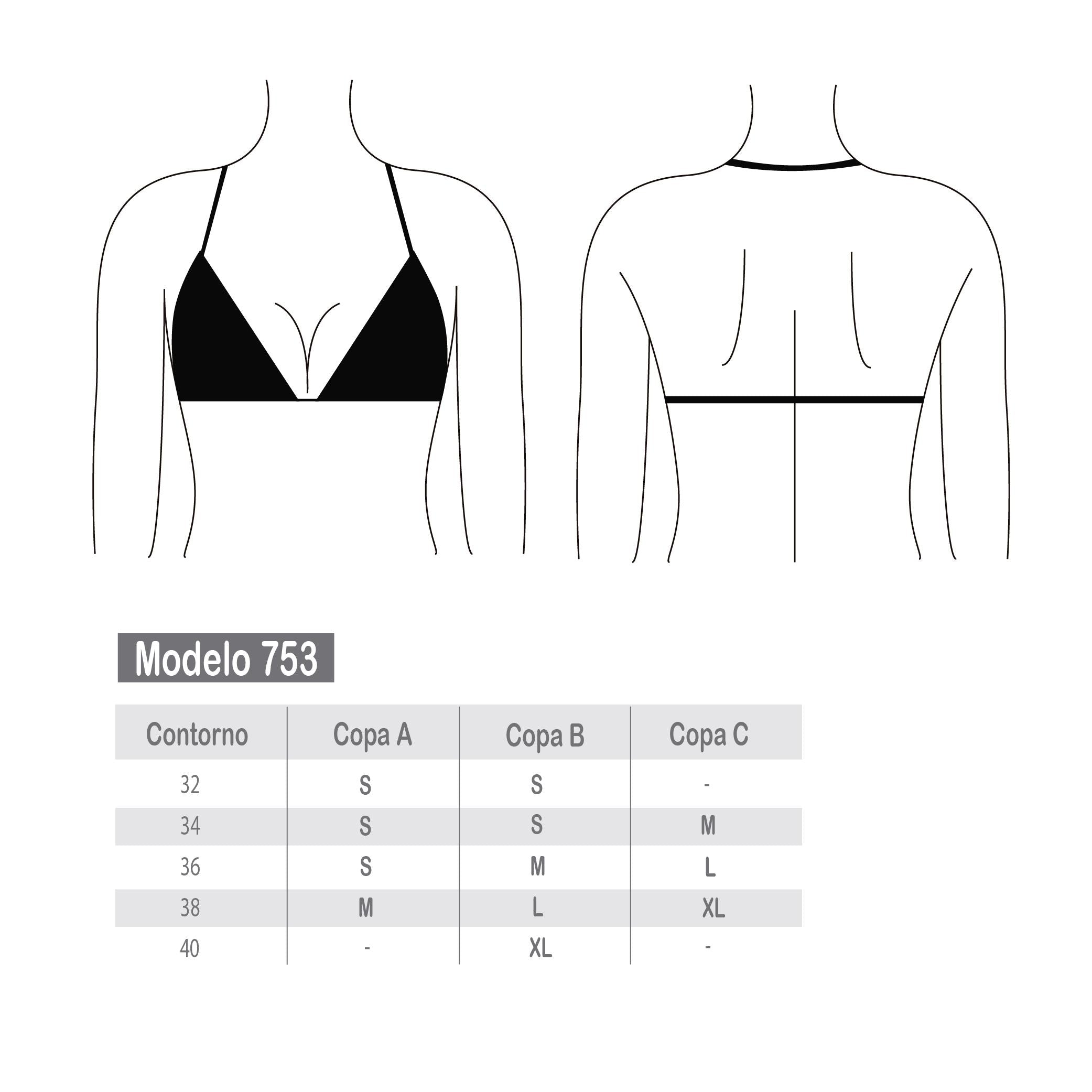 Bikini triangulo estampado azul