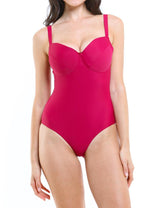 Traje de baño reductor básico rojo copa D