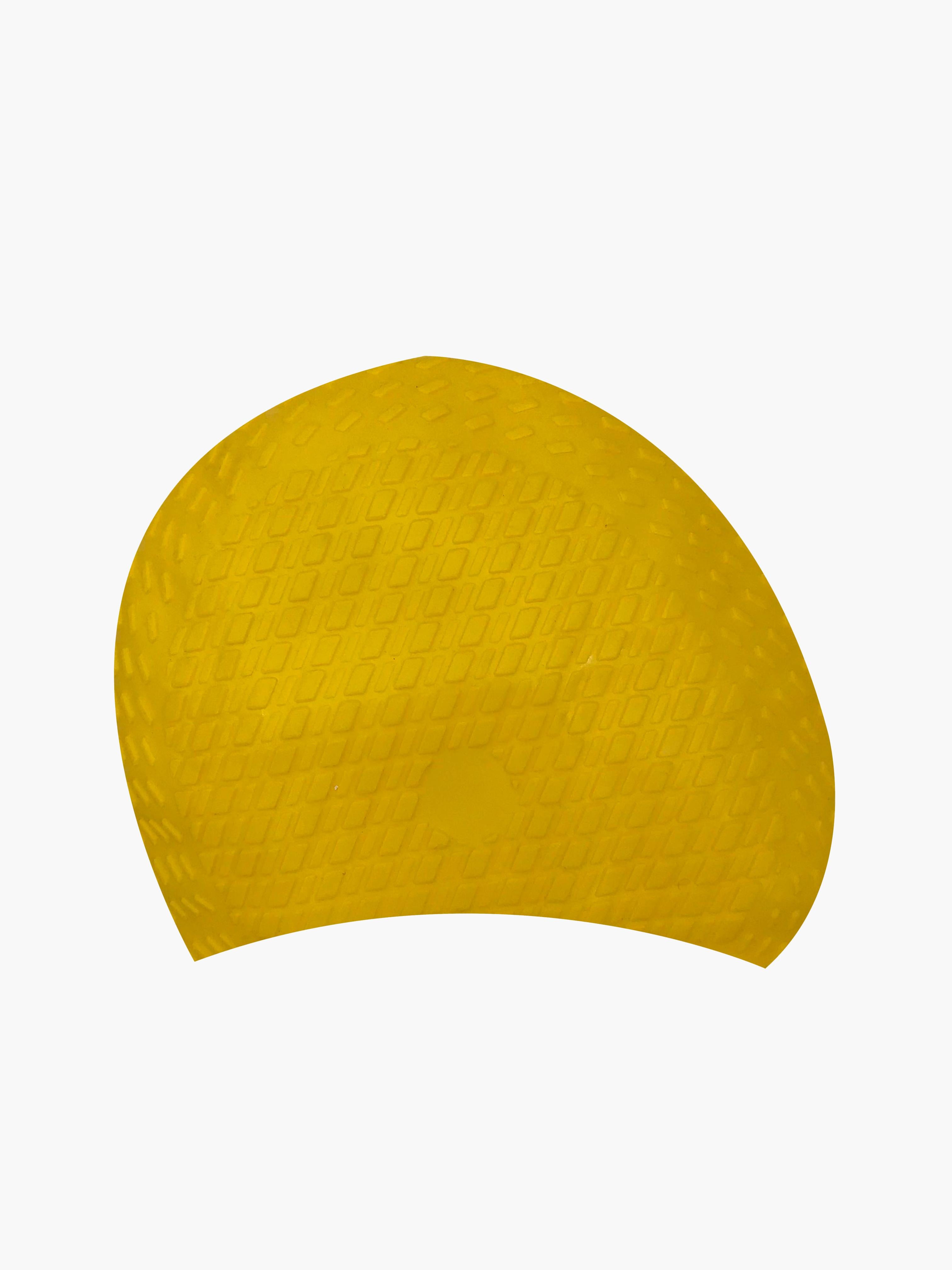 Gorro goma grande natación amarillo