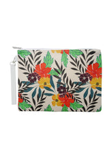 Cosmetiquero estampado hojas