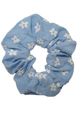 Colet con flores azul