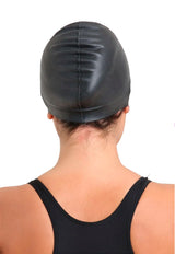 Gorro de natación de silicona negro