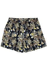 Men's black printed shorts