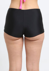 Hot pant tiro alto negro
