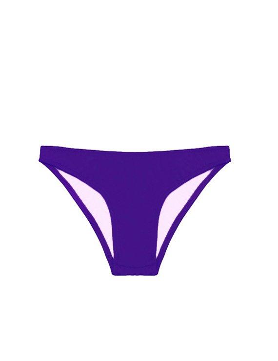 Bikini calzón con pinza trasera morado