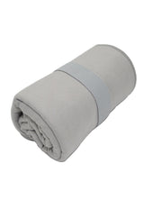 Toalla de microfibra secado rápido grande gris