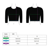 Poleron crop con cierre corto gris