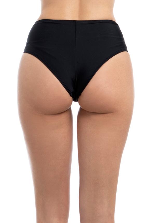 Black tie-dye bikini briefs