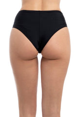 Black tie-dye bikini briefs