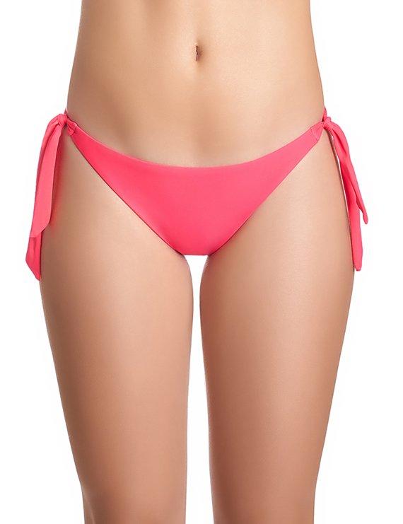Bikini calzón tanga con amarras color magenta