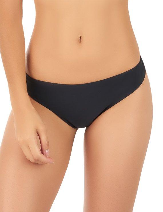 Bikini calzón tanga costura invisible color negro