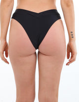 Bikini tanga en V negro