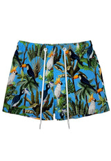 Traje De Baño Estampado Celeste Short Niño