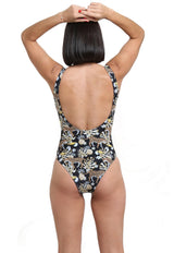 Reduced jumpsuit with gold circular detail