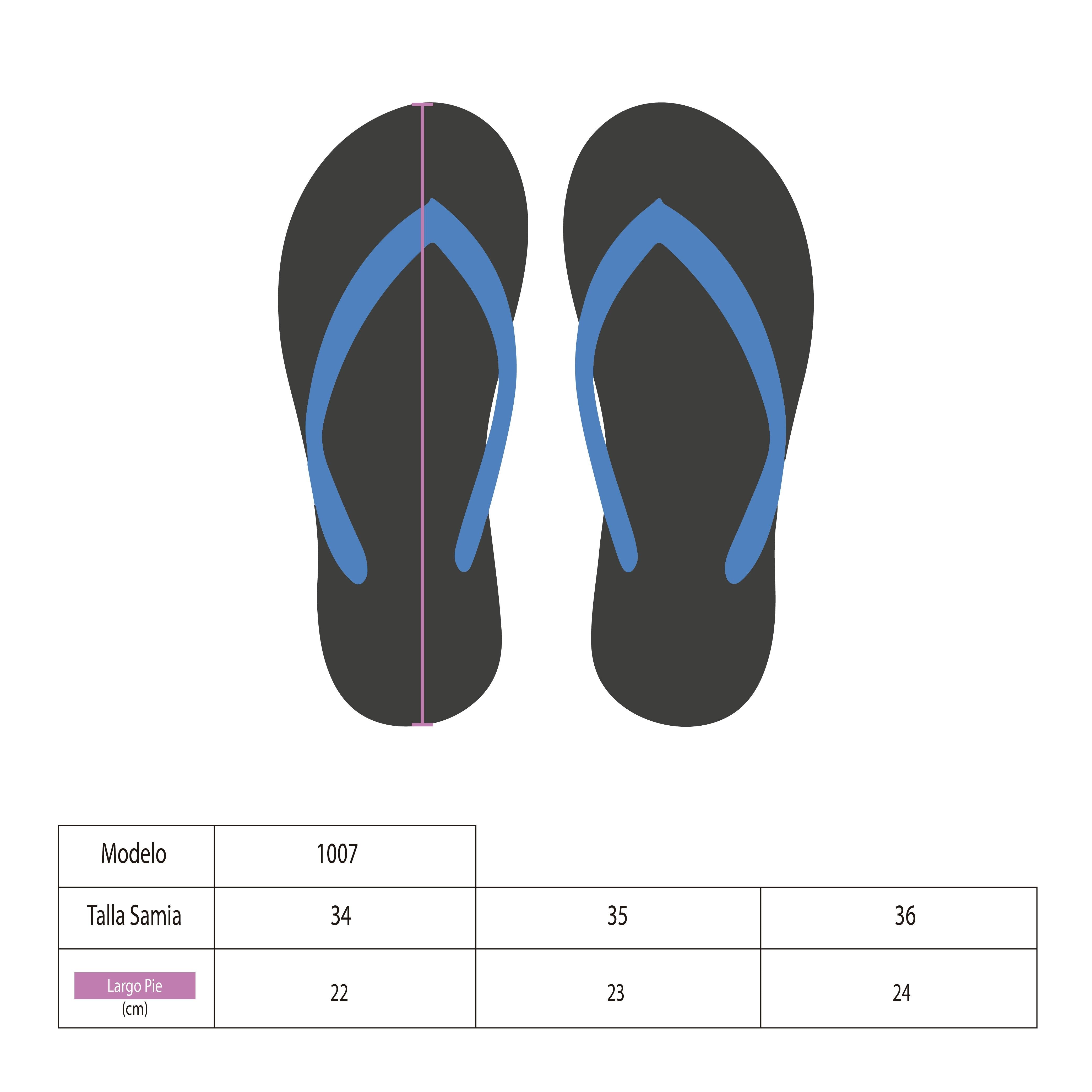 Chalas con plataforma fucsia mujer