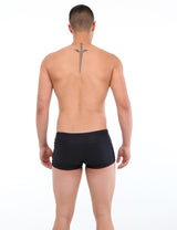 Traje de baño short bóxer para hombres negro