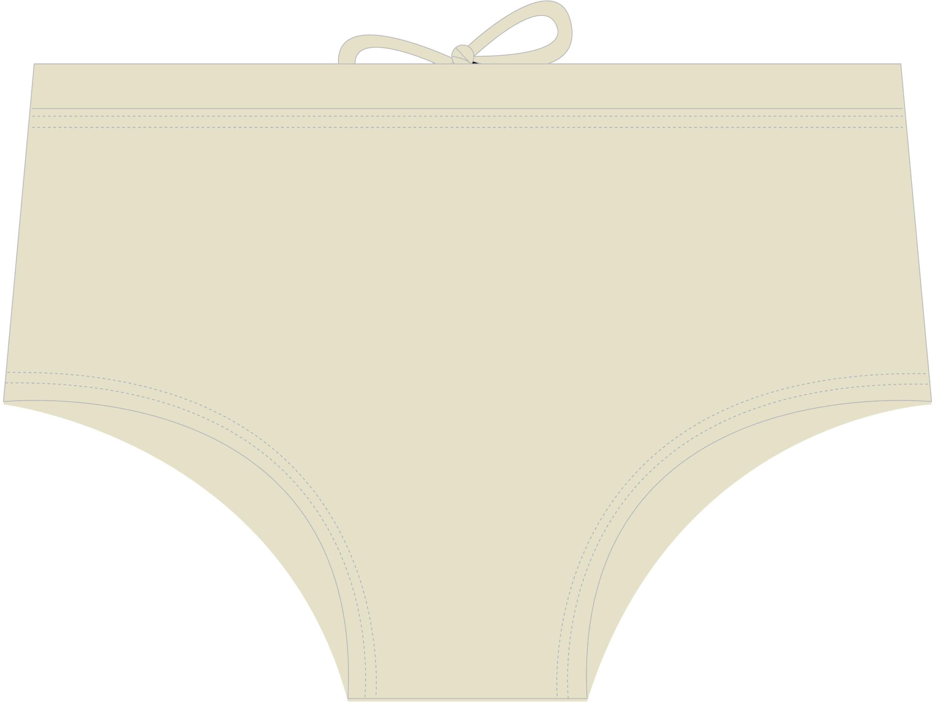 Beige men's swimsuit