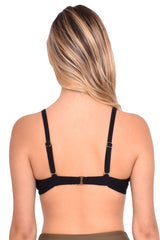 Bikini tiras removibles strapless color negro