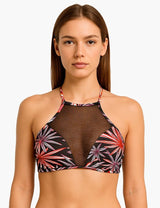 Printed sheer bikini
