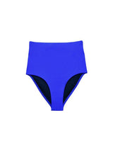 Bikini calzón tiro alto color azul