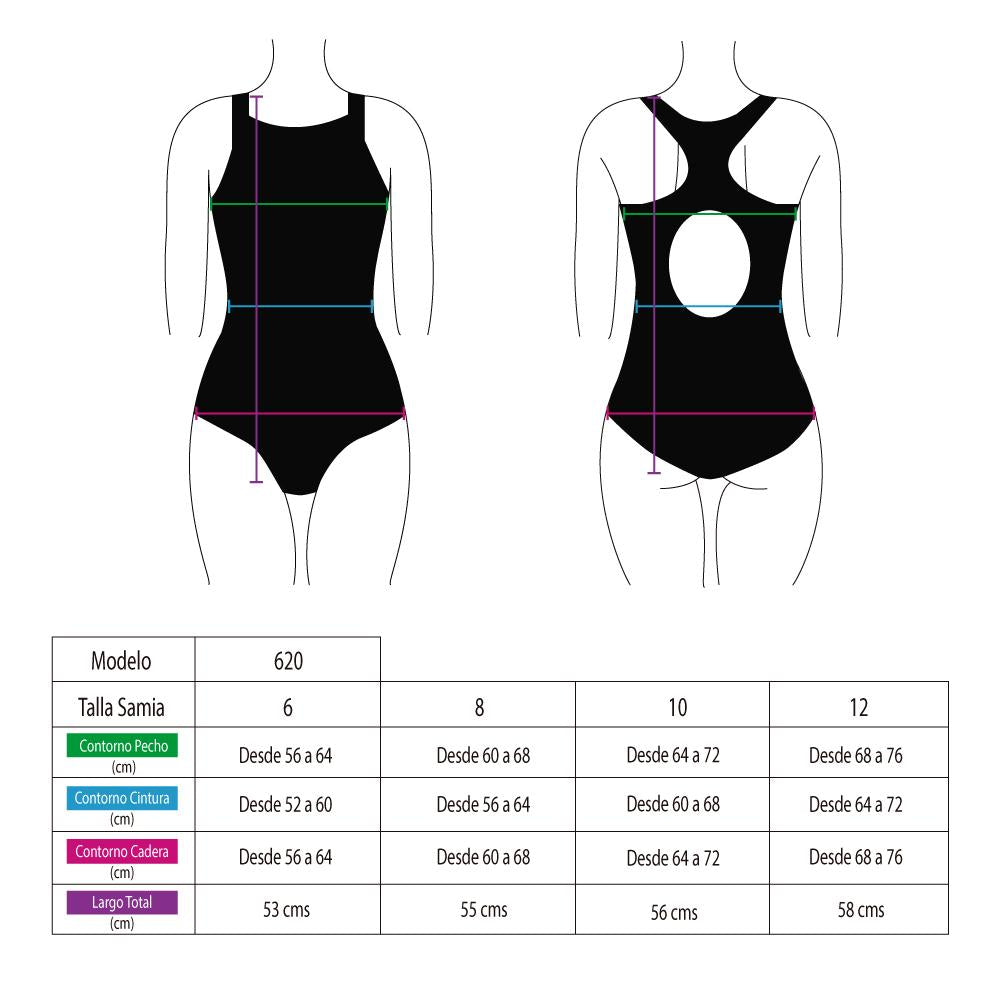 Blue sporty swimsuit for girls