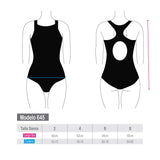 Traje de baño básico de niña fucsia