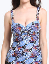 Polera tankini amarras estampado azul
