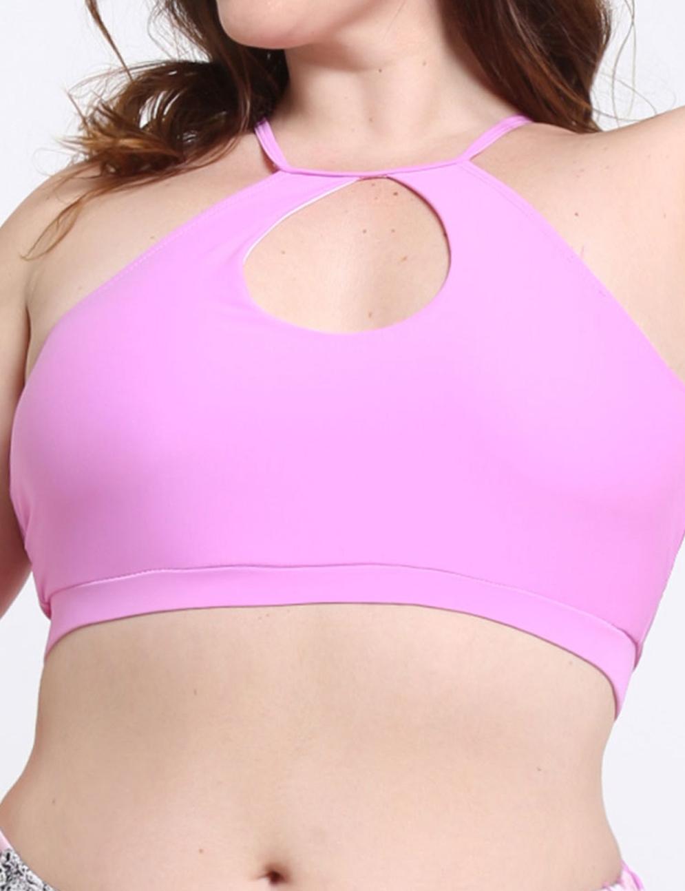 Lilac Halter Bib Bikini