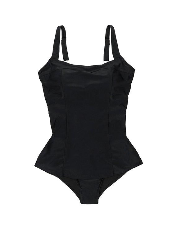 Traje de baño estilo falda color negro