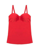Tankini con barba y relleno rojo